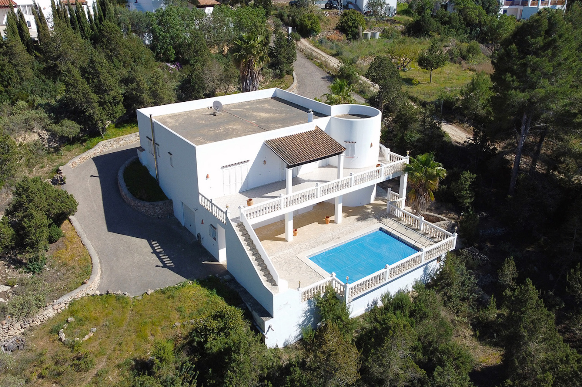 Resa estates Ibiza villa for sale renovation pool san jose air foto.jpg